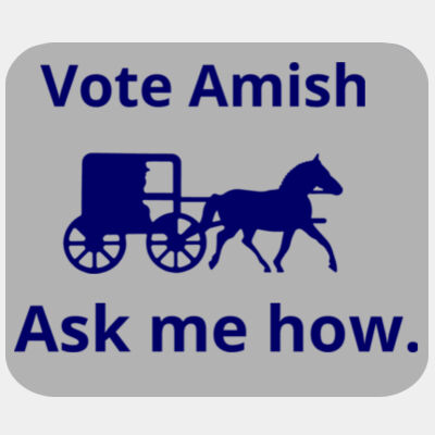 Vote Amish - Rectangle 1/4" Thick Premium Mousepad Thumbnail