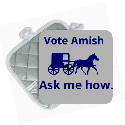Vote Amish - SQUARE CUSTOM PRINTED HOT PAD (2-Pack) Thumbnail
