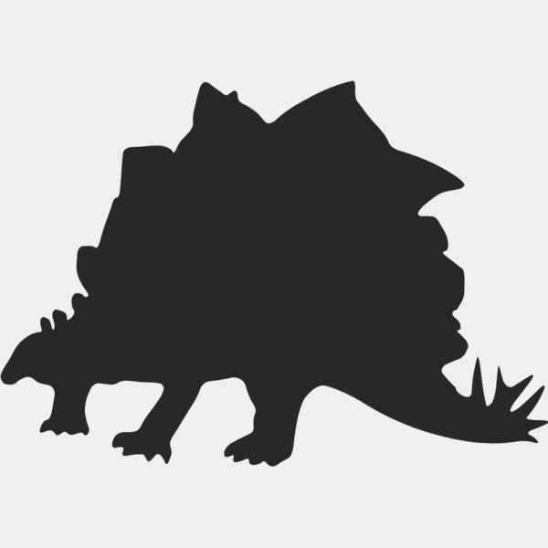Stegosaurus Dinosaur Silhouette 2 Thumbnail