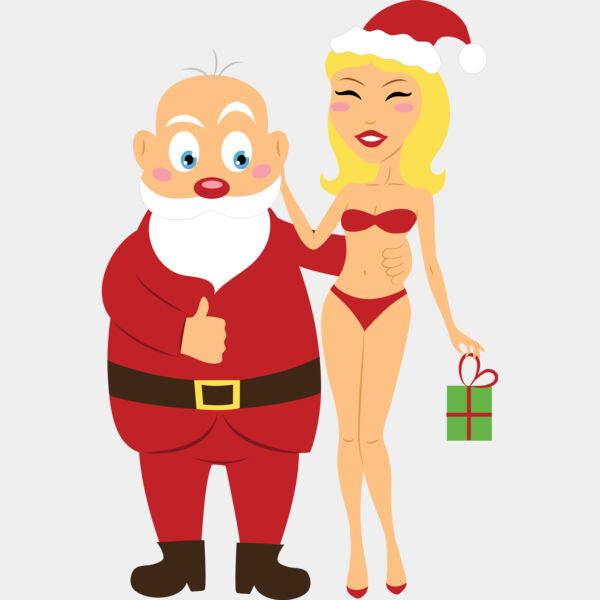 Christmas Santa Mrs Claus Bikini 1 Thumbnail