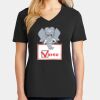 Ladies Core Cotton V-Neck Tee Thumbnail