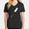 Ladies Core Cotton V-Neck Tee Thumbnail